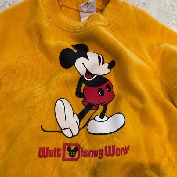 Toddler - Disney Bright Yellow Mickey Mouse Sweatshirt - Picture 2 of 8